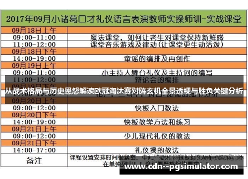 从战术格局与历史恩怨解读欧冠淘汰赛对阵玄机全景透视与胜负关键分析